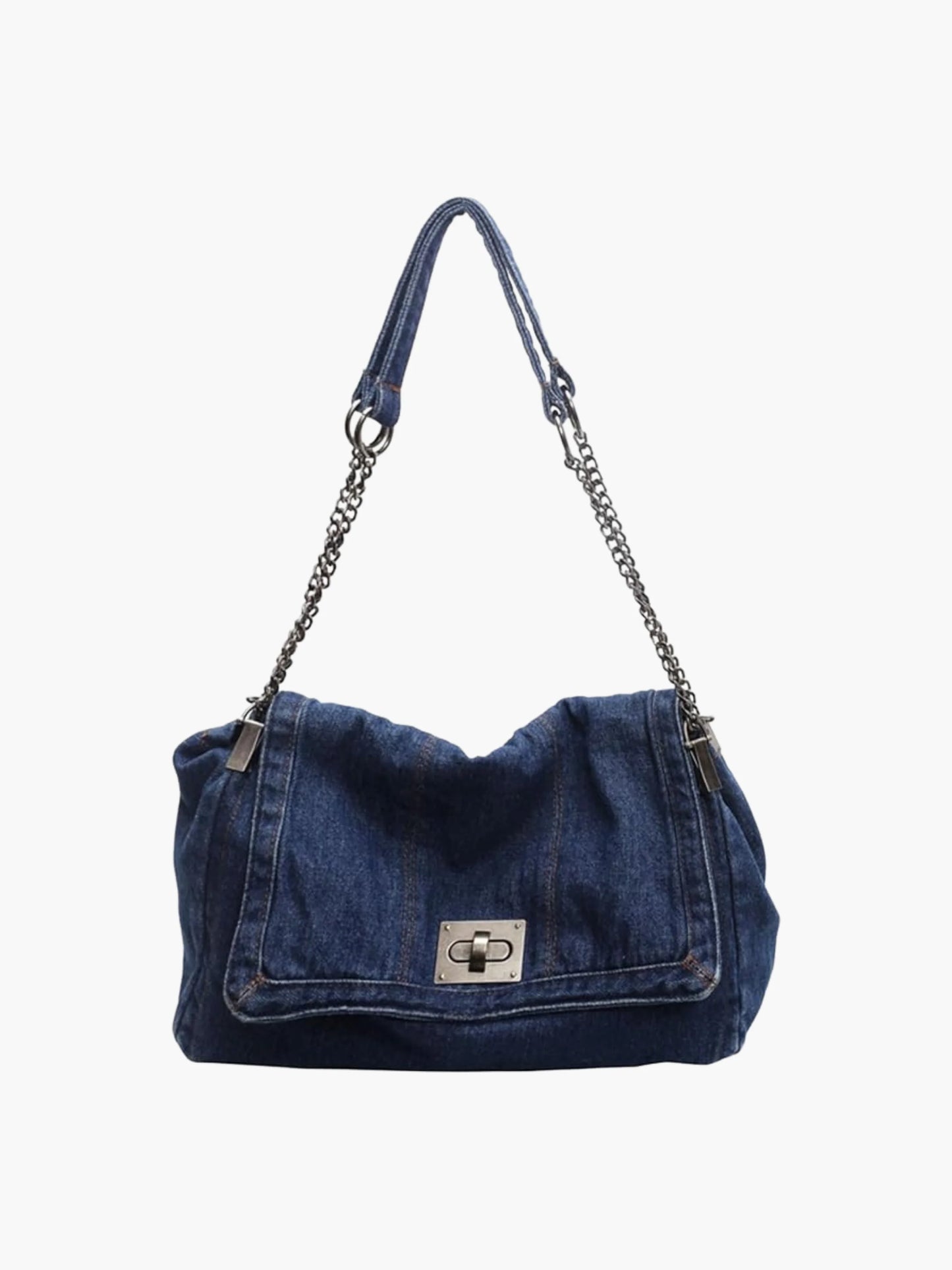 Denim axelväska